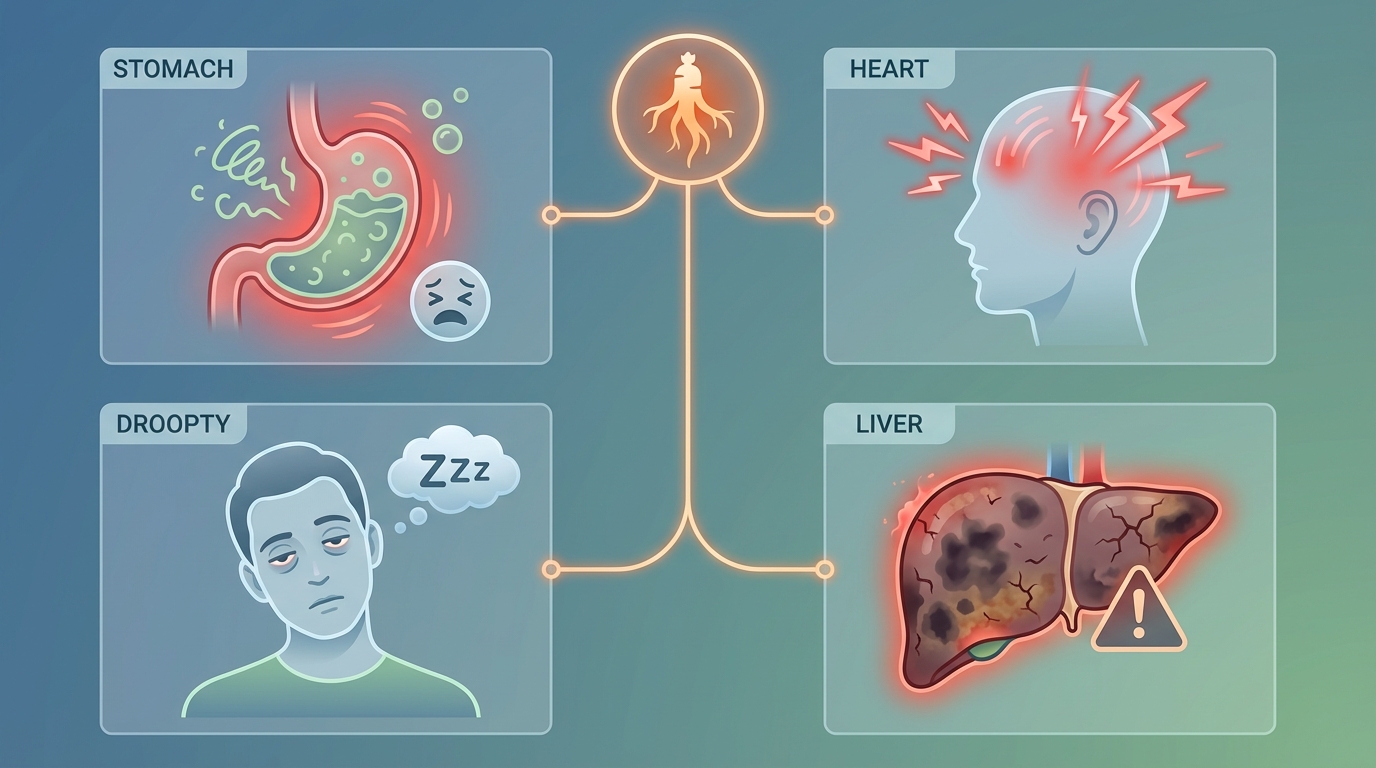 아슈와간다 부작용 인포그래픽