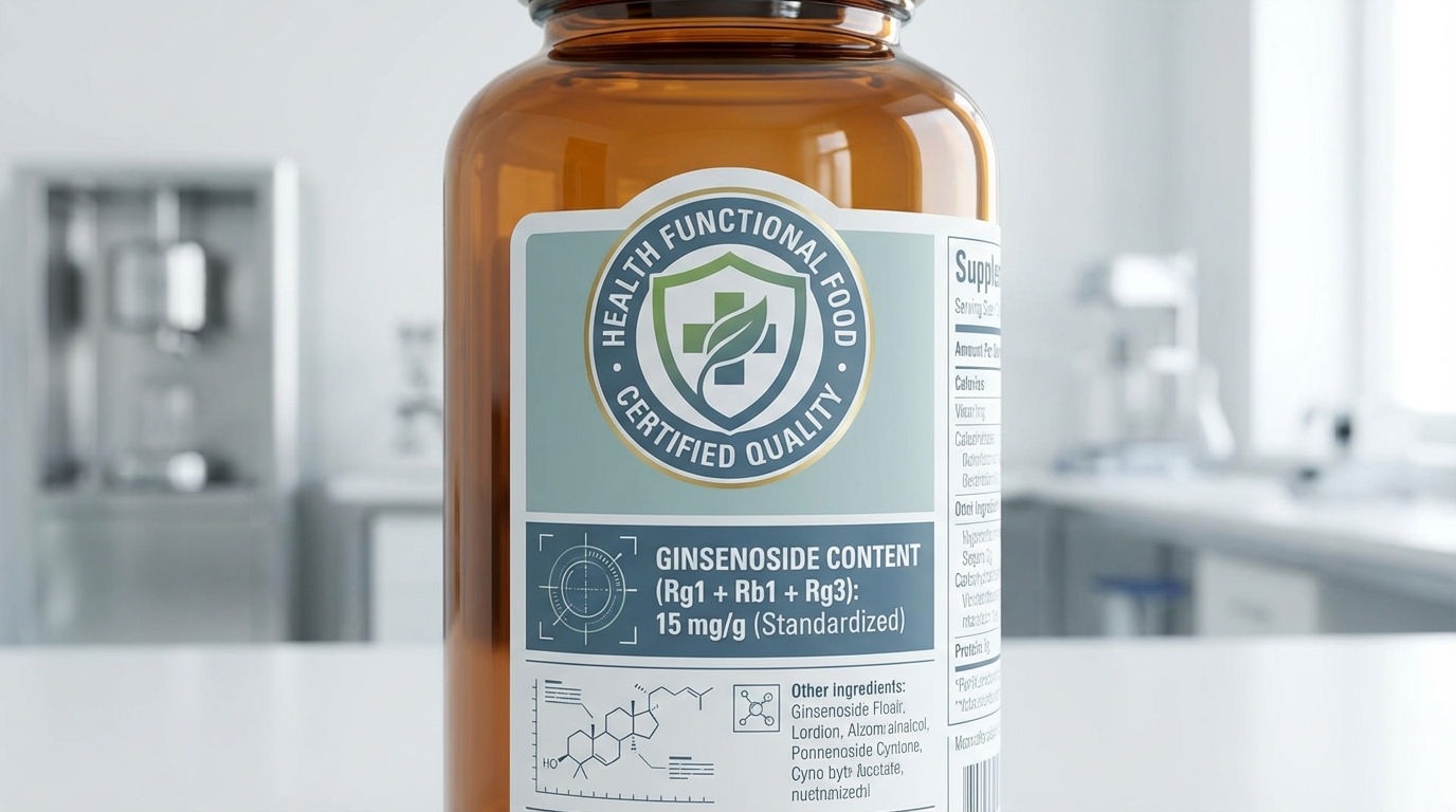 고품질 홍삼 제품 선택을 위한 라벨 확인 기준 이미지