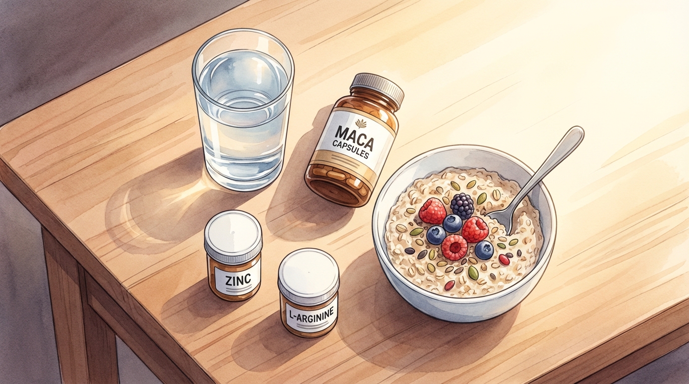 마카와 시너지 영양제의 최적 복용 환경 이미지